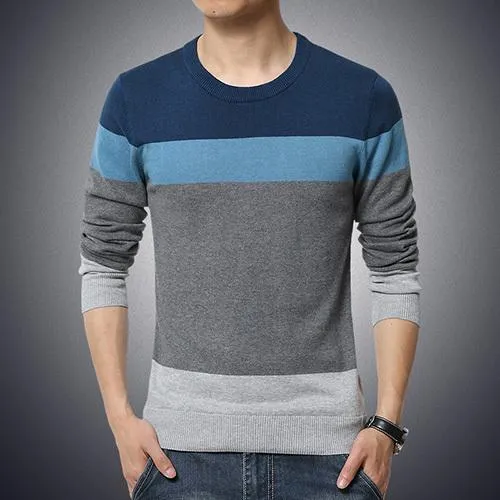 West Louis™ Casual O-Neck Sweater Pullover